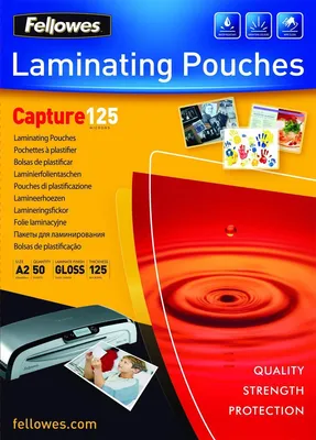 Produktbild von Fellowes Laminierfolie A2 125 mic - 50 Stück