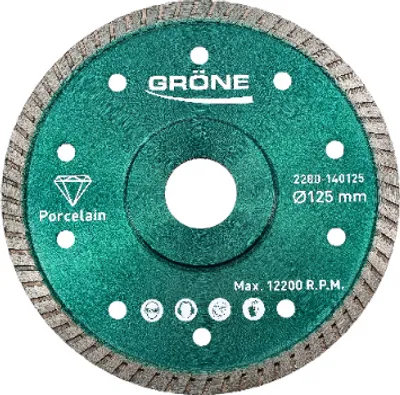 Produktbild von Gröne Diamant-Trennscheibe 125 x 22,23 mm Turbo, Diamant-Trennscheibe, Diamantscheibe, Diamantscheibe