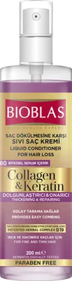 Produktbild von Bioblas Collagen Keratin Conditioner Spray effektiv gegen Haarausfall 200 ml