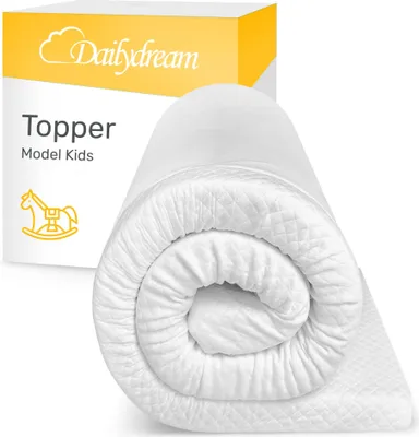 Obrázok produktu pre Dailydream – Memoryfoam – viskoelastický matracový chránič pre deti s pamäťovou penou – 120 x 60 x 5 cm