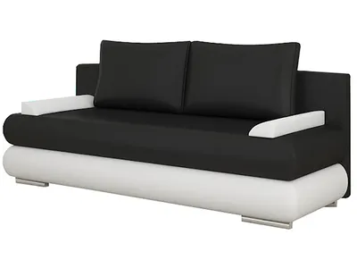 Obrázek produktu pro nabbi Rozkládací pohovka Marao - černá (Soft 11) / bílá (Soft 17)
