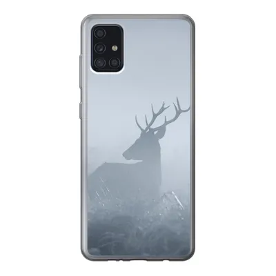 Produktbild von MuchoWow® Handyhülle Schutzhülle Hülle für Samsung Galaxy A52 5G Hirsche - Nebel - Wald Silikon Softcase Handy Hülle - Umschlag