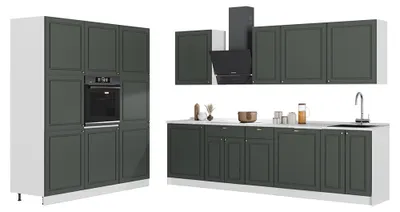 Obrázok produktu pre Kuchynka Vicco Fame-Line Zelený a zlatý vidiecky dom/biely 460 cm, AP Antracit, Model 63825