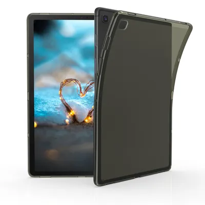 Produktbild von kwmobile Hülle kompatibel mit Samsung Galaxy Tab S5e Hülle - weiches TPU Silikon Case transparent - Tablet Cover Schwarz Transparent