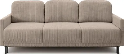 Produktbild von Selsey Hamiel - 3-Sitzer-Sofa mit Bettkasten, Cordbezug in Beige, 212 cm