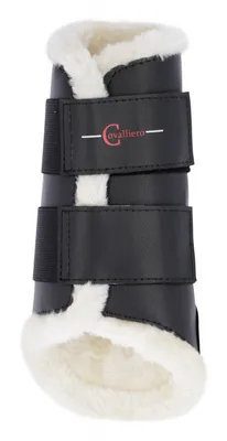Produktbild von KERBL Dressurgamaschen Fleece vorne Schwarz M