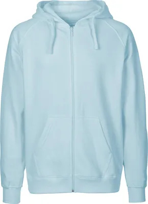 Produktbild von Neutral O63301 | Herren Zip Hoodie Kaputzenjacke / 100% Fairtrade-Baumwolle - Farbe: Light Blue - Größe: M