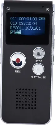 Immagine prodotto di 8GB Intelligent Digital Audio Voice Phone Recorder Dittafono MP3 Music Player Voce Attiva VAR A-B Ripetizione