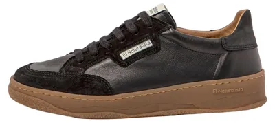 Produktbild von El Naturalista Sneaker Damen/Herren N5842 MULTI MATERIAL BLACK-CARAMELO/ GEO Farbe Schwarz