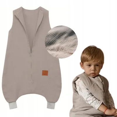 Produktbild von Infantilo Musselin Sommerschlafsack mit Bein 1 TOG