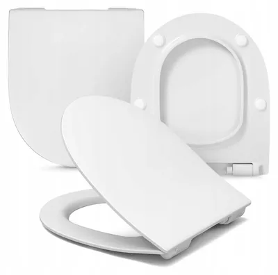 Produktbild von Slim WC-Sitz für Koło Nova Pro Oval / Geberit Selnova, Ersatz M30112000 / 502897001, Duroplast Weiß, Soft-Close