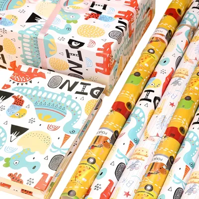 Productafbeelding van 12 Vellen Cadeaupapier voor Verjaardag en Feestdagen 50 x 70 cm