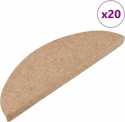 Produktbild von Stufenmatten Selbstklebend 20 Stk. Beige 65x22,5x3,5 cm
