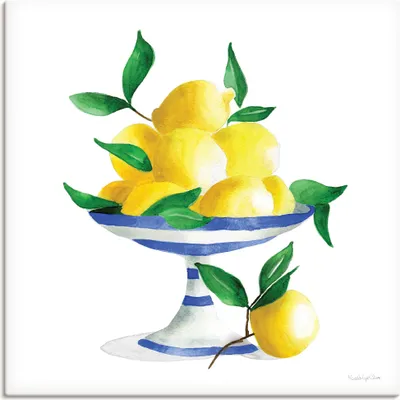 Produktbild von ARTland Leinwandbild Spanish Lemons II Größe: 30x30 cm