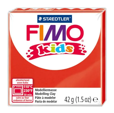 Obrázek produktu pro FIMO dětská modelovací hlína tvrdnoucí v troubě červená 42 g