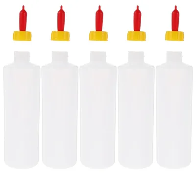 Aufzuchtflaschen 5er-Set 400 ml Kunststoff mit bissfester Zitze