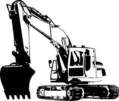 Produktbild von Bagger 936, Grabemaschine, Autoaufkleber