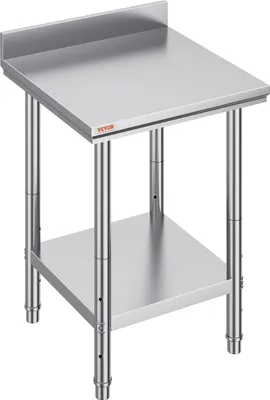 Zdjęcie produktu dla Stół Roboczy ze Stali Nierdzewnej z Rantem – 60x60x88 cm