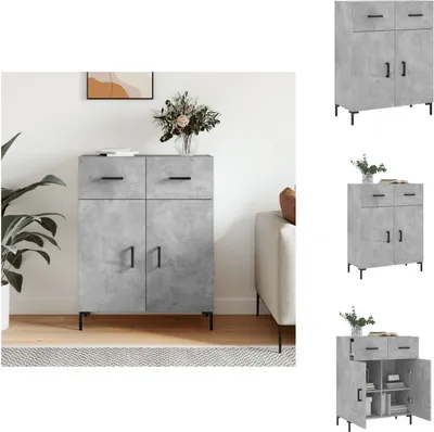 Produktbild von vidaXL Sideboard Betongrau 69,5x34x90 cm Holzwerkstoff -  Sideboards
