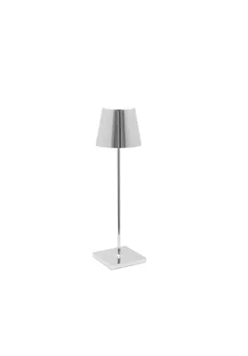 Produktbild von Zafferano Tischleuchte POLDINA PRO CHROME silber Ø11x38cm
