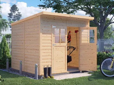 Produktbild von Gartenhaus Lenn 4 19 mm natur