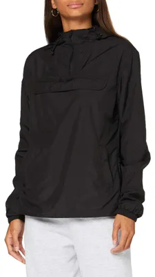 Produktbild von Build Your Brand Ladies Basic Pull Over Jacket, Black, 3XL