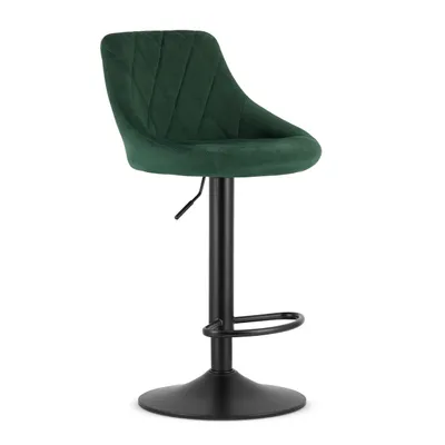 Produktbild von E-W Trading | Hocker KAST - Aksamit Grün - Höhenverstellbar - Modernes Design - Ergonomisch