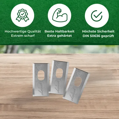 Obrázek produktu pro Náhradní nože Genisys kompatibilní s robotickou sekačkou Dreame Mova A1 A2 - nerezová ocel LongLife [testováno podle normy DIN EN 50636], kus:12