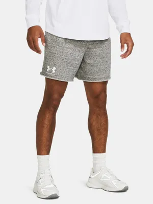 Productafbeelding van Under Armour Heren Rival Terry 6in Short, warme en zachte sportbroek, ademend en vochtafvoerend
