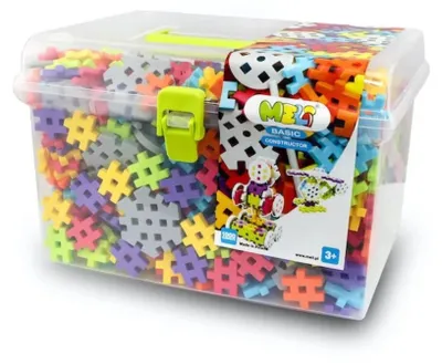 Produktbild von Meli Constructor 1000 – Kreatives Bausteine-Set in praktischer Travel Box