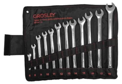 Produktbild von GROSLEY Ring- / Gabelschlüsselsatz GR50086 Chrom-Vanadium-Stahl