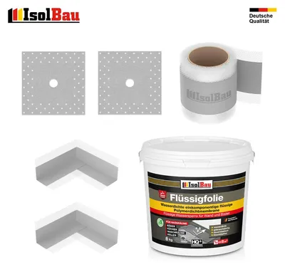 Dichtset Dusche Flüssigfolie 8 kg Dichtband Abdichtset Duschelement Set Bad