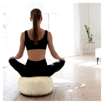 Produktbild von Meditationskissen mit Dinkelspelz, Ø 40 cm