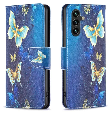 Produktbild von Für Samsung Galaxy A15 Kunst-Leder Book Handy Tasche Motiv 5 Hülle Etuis Schutz