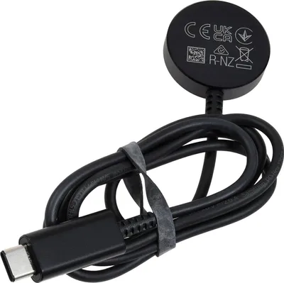 Produktbild von Samsung Fast Wireless Charger für die Galaxy Watch, Drinnen, USB, 5 V, Kabelloses Aufladen, 0,8 m, Schwarz