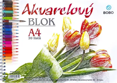 Obrázok produktu pre Bobo Watercolour Pad Skicár 20 A4 250 g