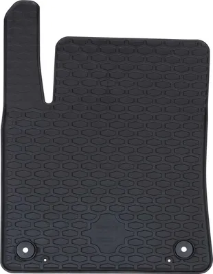 Image de vidaXL Tapis de voiture 4 pièces Noir Caoutchouc
