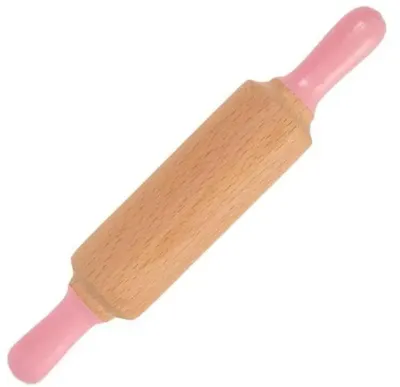 Immagine prodotto di Rullo per pasta modellabile in legno rosa - ChildGen