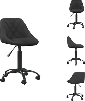 Obrázek produktu pro vidaXL Kancelářská židle černý samet - Kancelářské židle