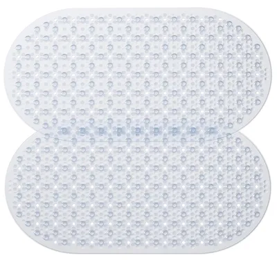 Produktbild von Badewannenmatte oval rutschfest 68 x 38 cm mit Saugnäpfen