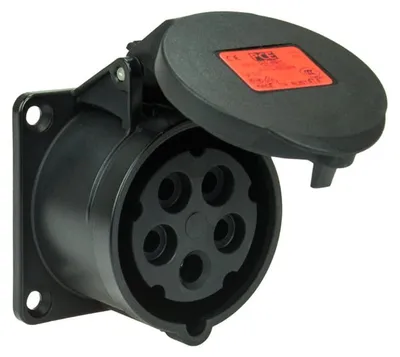 Image de Prise encastrée 16A, 5 pôles, 400V, IP44