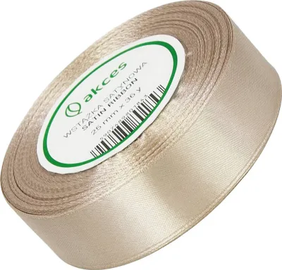 Image de SATIN 25mm/32m RUBAN BOUCLE Ruban cadeau Décoration - Argent