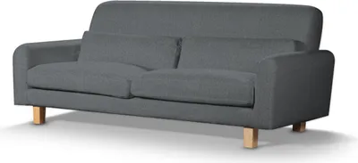 Produktbild von Dekoria Bezug für Sofa Nikkala, grau, Nikkala Sofabezug kurz