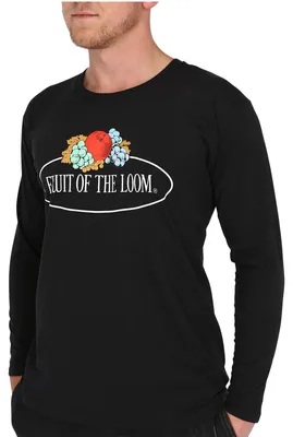 Produktbild von Fruit of the Loom Langarm T-Shirt mit Vintage-Logo