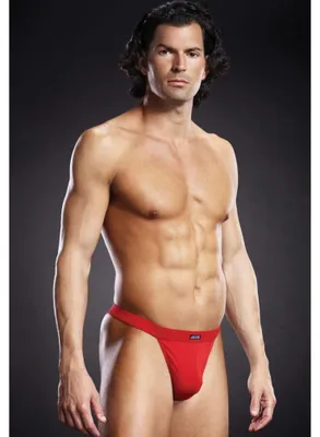 Productafbeelding van Blue Line Performance Microfiber String Broekje, kleur rood, maat S/M