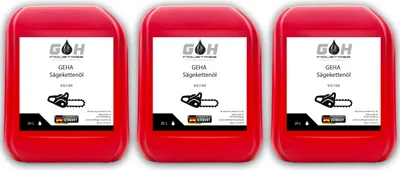 Produktbild von Sägekettenöl VG100 | GEHA | mit Premium Haftzusatz | 60 L | Kettenöl | Motorsäge | Haftöl | Sägekettenhaftöl