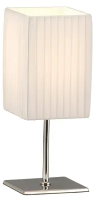 Produktbild von LED Tischleuchte, Textil weiß, Chrom, H 26 cm