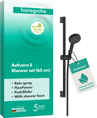 Obrázok produktu pre Hansgrohe Activera S Glide bar combination 65 cm Matt Black