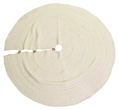 Immagine prodotto di Copri base Albero di Natale in Tessuto maglia crema cm Ø112xh0,5