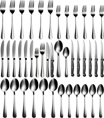 Produktbild von Besteckset 72-teilig, für 12 Personen, Edelstahl, hochglanzpoliert, spülmaschinenfest, für Zuhause